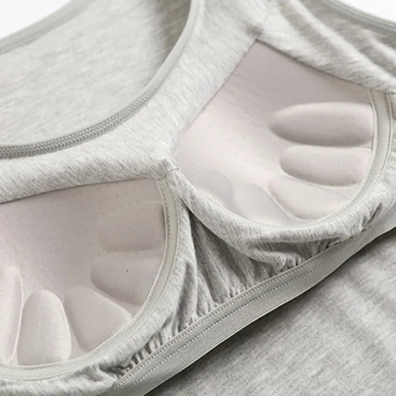 2026 Women'S Vest Tops with Built in Bra Neck Vest Solid Color Padded Slim Fit Tank Tops Sexy Shirts Feminino Casual Tank Tops