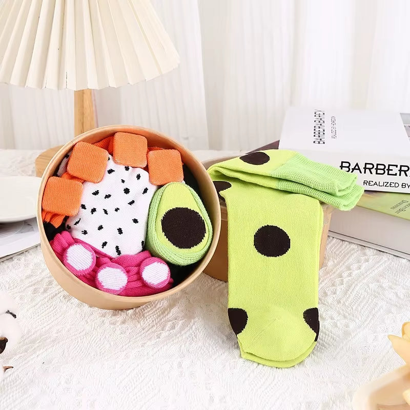 3/4/5 Pairs of Sushi Pizza Burger Socks Gift Box, Christmas Socks Gift Box, Birthday Gift Box, Holiday Creative Gift Box