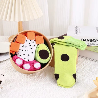 3/4/5 Pairs of Sushi Pizza Burger Socks Gift Box, Christmas Socks Gift Box, Birthday Gift Box, Holiday Creative Gift Box