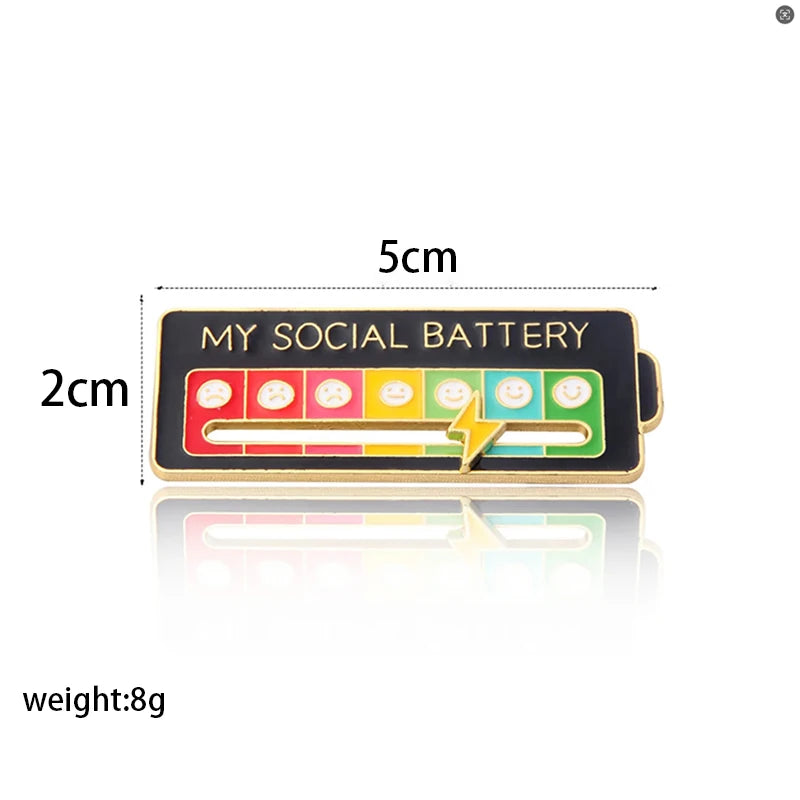 Social battery pin slider detail