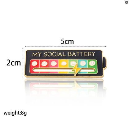 Social battery pin slider detail