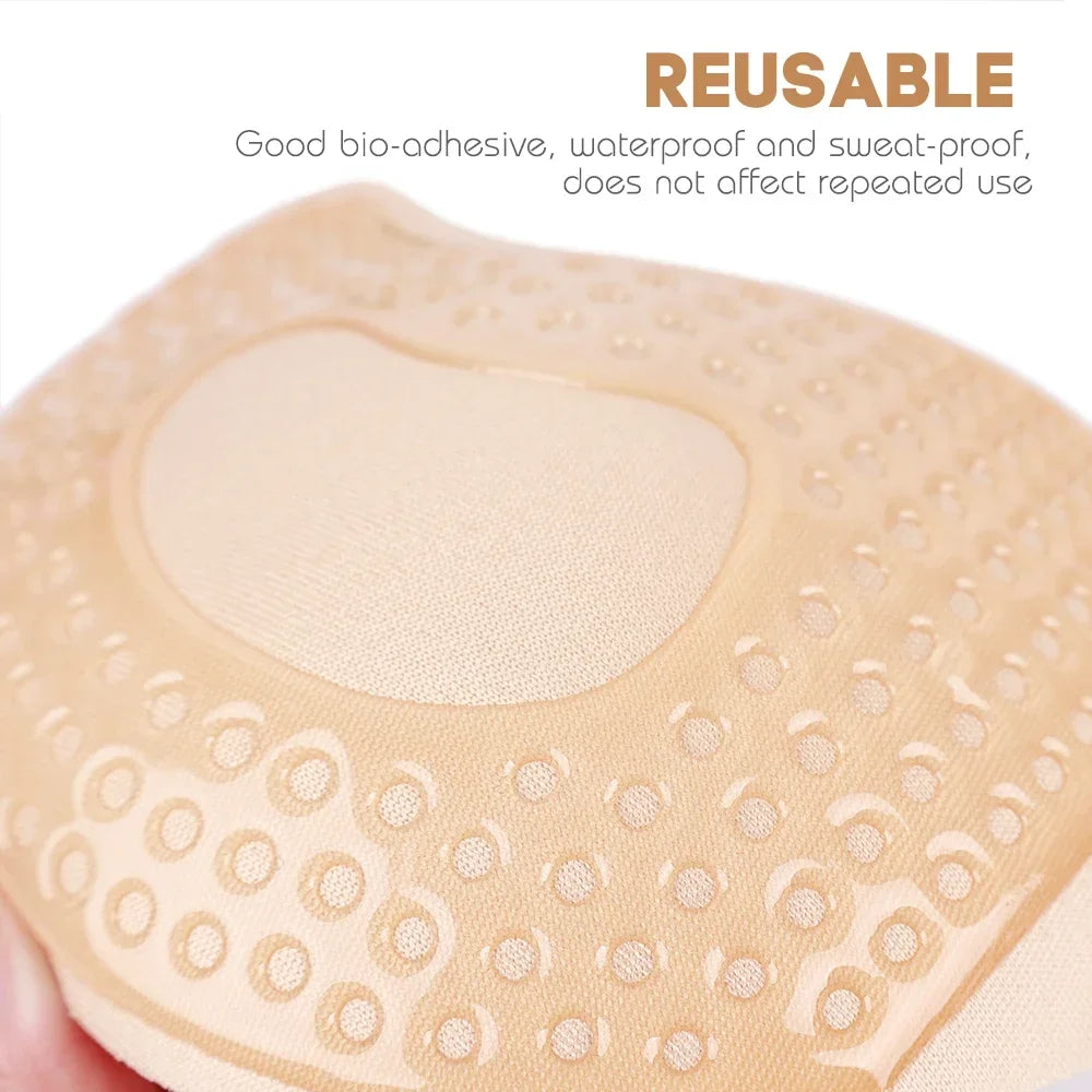 Silicone adhesive backing close up